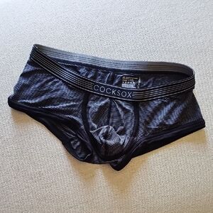 Cocksox Men's Black Striped Low-Rise Briefs - Supportive Everyday Underwear